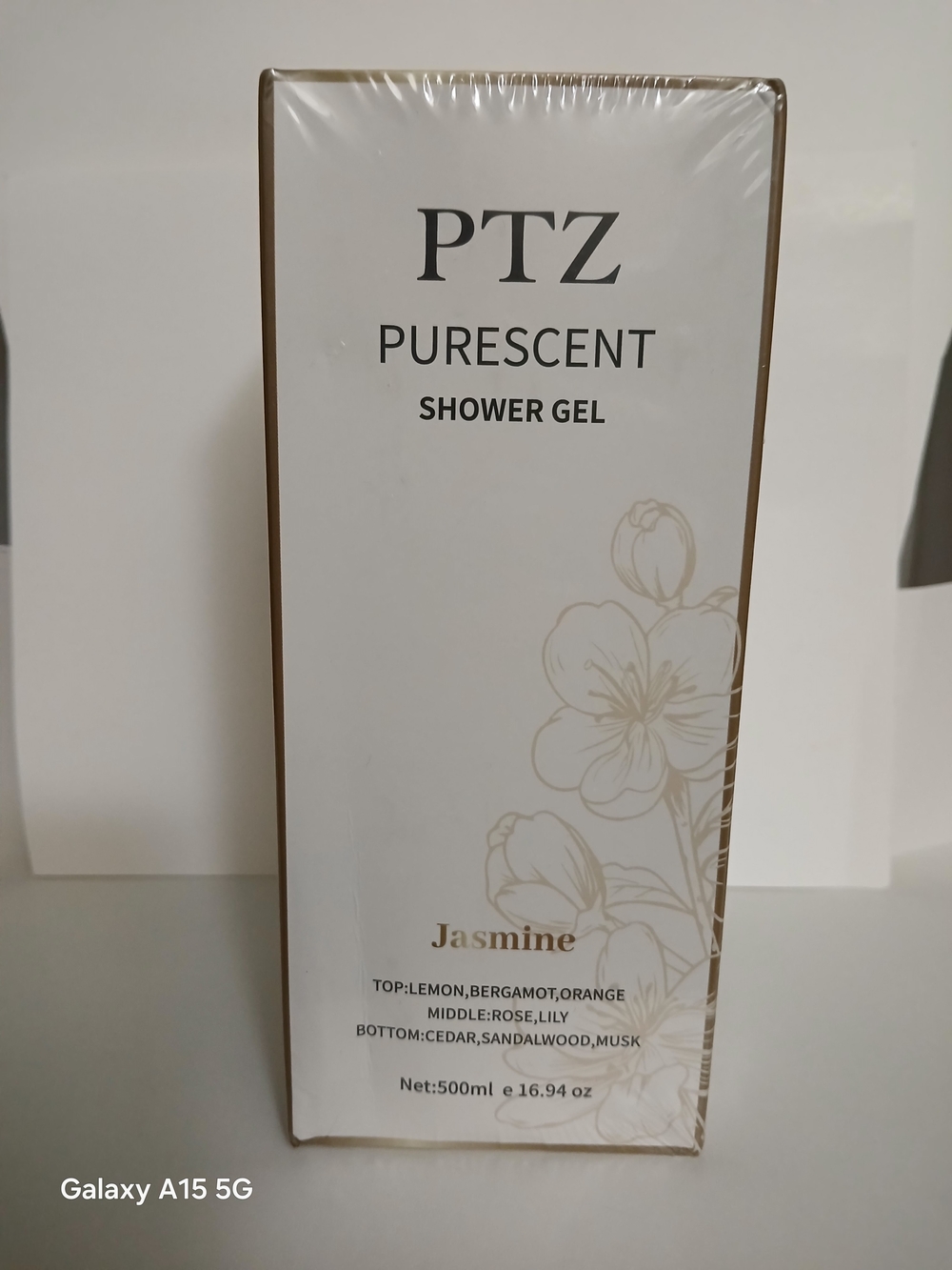 Purescent Jasmine Shower Gel — White & Gold